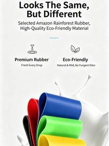 Yoga Resistance Bands, Hip & Back Training Loop Bands, Suitable For Squats, Stretching, Strength Training, Outdoor Fitness & Home Workout. Quiet Design, Multiple Color Options, Can Be Used As Office Supplies - A - View 11