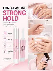 5/10/20/50PCS, 2g Compact With Super Strong Hold, Fast‑Drying & Long‑Lasting Nail Glue, Tip Needs To Be Cut Open Before Use, Precise Dot Dispensing, Y2K‑Style, For Acrylic Nails, False Nail Tips & Nail Rhinestone Decorations - 2g - View 4