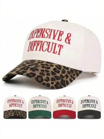 BONNY BOOM 1pc "EXPENSIVE & DIFFICULT" Unisex Baseball Cap Trucker Hat, Y2K Outdoor Sun Protection Adjustable Travel Vacation Gift, Suitable For Spring/Autumn, Perfect Gift For Friends, Family, Back To School Season, Students, School Season, Christmas, Halloween, Mother's Day, Father's Day, Thanksgiving, Teacher's Day, Bachelor Party, Bridal Wedding Supplies, Carnival