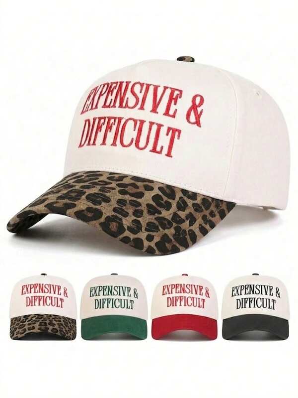 BONNY BOOM 1pc "EXPENSIVE & DIFFICULT" Unisex Baseball Cap Trucker Hat, Y2K Outdoor Sun Protection Adjustable Travel Vacation Gift, Suitable For Spring/Autumn, Perfect Gift For Friends, Family, Back To School Season, Students, School Season, Christmas, Halloween, Mother's Day, Father's Day, Thanksgiving, Teacher's Day, Bachelor Party, Bridal Wedding Supplies, Carnival