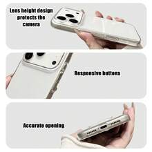 1PC Autumn Leaf Print Transparent Phone Case, Orange Maple Leaf Pattern Design Transparent Protective Cover, Suitable For IPhone Design Transparent Soft Shell Protective Cover TPU Material, Anti-Drop Anti-Scratch - Compatible With Apple 7/8/X/XS/XR/11/12/13/14/15/16/17 Pro Max And Other Models, Autumn Aesthetic, For Personal Use And Gifting To Friends - Multicolor - View 6