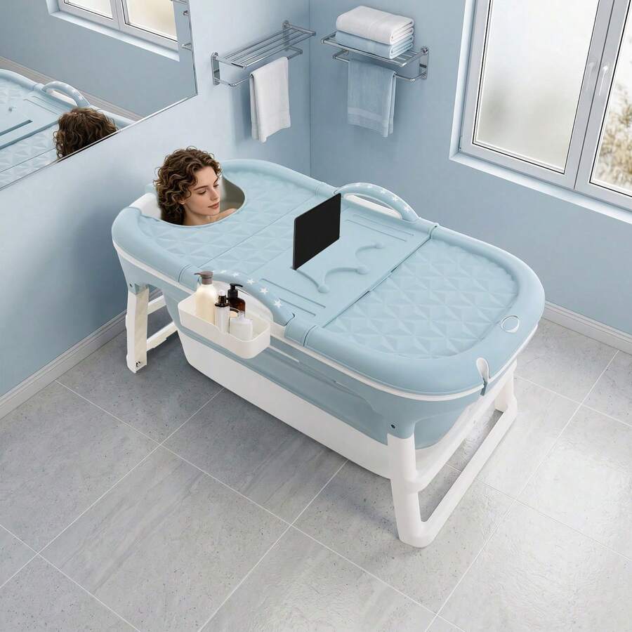 SanBouSi Freestanding Foldable Bathtub Foldable Tub Large Portable Tub - 1PCS - View 1