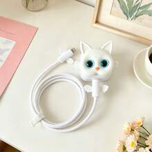 櫻花風格充電器與線材保護套組，耐用 Apple 40W 充電線保護套，防斷裂線材整理器，相容於 Apple 17/16/15/13/14 手機充電器 - 彩色 - 查看 6