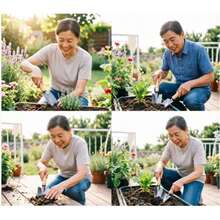 3pcs Multi-Function Gardening Tools, Plant Soil Loosening Shovel, Suitable For Planting Vegetables, Flowers, Potted Plants, Balcony Plant Care, Suitable For Yard And Garden Weeding, Christmas Outdoor Garden Decoration, Essential For Gardening Enthusiasts, - Multicolor - View 7