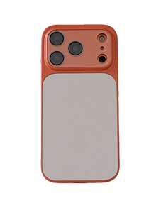 1 buah Casing Ponsel Cermin Kompatibel dengan iPhone 17 Pro Max, Casing Cermin Rias 17 Pro, Casing Personalisasi 16 Pro, Casing Premium 15 Pro, Casing Niche 14/13, dan Casing Minimalis 15 - Jeruk - View 5