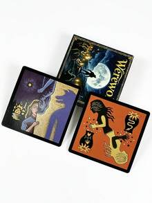 1 Box Of Werewolf Card Game, 24 Cards, With Rulebook; Social Deduction Strategy, Fast-Paced Family And Friends Party Game - Multicolor - View 4