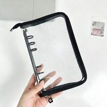 1pc A6 Glitter Zipper Binder, Transparent Storage Bag, Sticker Storage Book, Pencil Case, PVC Material, A6 PP High Transparency Inner Page Refill, IDOLME, Suitable For Document Bag/Stamp Album/Scrapbook/Sticker Book/Pencil Case, K-Pop Photo Album, Savings Book, Diary, Planner, Etc. - A6 - View 14