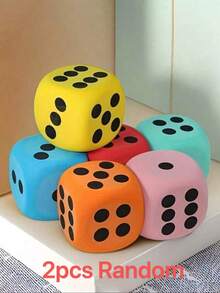 1pc Large Soft Plush Foam Dice, Multi-Color Throwable, Multi-Functional Tabletop Game Accessory, Suitable For Adult Party Games, Valentine's Day, Wedding, Birthday Party Decoration, Ideal Gift Choice - Multicolor - View 11