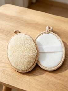 1pc/7pcs Loofah Bath Sponge Pad, Gentle Exfoliating Body Scrubber, Skin-Friendly Shower Loofah Pad For Dead Skin Removal, Rich Lather Bath Accessory With Hanging Loop For Daily Shower Cleansing - Multiple Styles - View 12