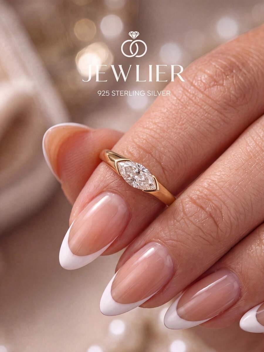 1件 925純銀女士極簡馬眼紋理臂環，復古手指飾品，精緻禮物