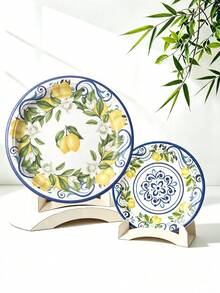 12/24pcs Paper Plates, Disposable Paper Plates, Charger Plates For Wedding, Party Plates, Bridal Shower, Adult Birthday Party, Bachelorette Party, Disposable Party Tableware Paper Plate Set, 7 Inch Paper Plates, 9 Inch Paper Plates, Dessert Paper Plates, Dessert Paper Plates - Multicolor - View 1