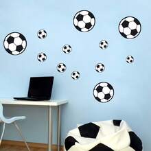 2pcs/Set Soccer Pattern Wall Stickers Children's Room Decoration Football Theme Decals - D - View 6