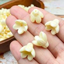 10 Pcs Hawaiian Pakalana Beads,15x12mm Pikake Beads,Resin Flower Pakalana Beads, Suitable For DIY Jewelry, Car Hangers, Bag Hangers And Garland Making - 10pcs-pakalana Beads - View 14