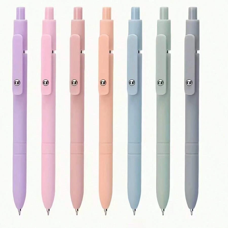 Set Pulpen Gel Warna Morandi Kelas Atas Isi 12 (2 Pulpen Warna Acak + 10 Isi Pulpen) Tinta Hitam 0,5mm, Tulisan Halus, Seri Kelas Atas, Dapat Ditarik dan Cepat Kering, Cocok untuk Mencatat, Pekerjaan Kantor, dan Perlengkapan Siswa Selama Musim Sekolah - Beraneka warna - View 1