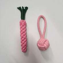 Cute Carrot Dog Chew Toy, Durable Interactive Training Rope Toy, Suitable For Small And Medium Dogs Chewing And Interaction. Multi-Functional Dental Rope, Indoor And Outdoor Training And Teeth Cleaning, Designed For Strong Chewers, Suitable For All Dog Breeds (Puppies And Adult Dogs) - Multicolor - View 13