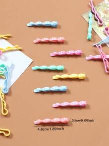 30pcs Colorful Small Hair Clips For Women, Side Bangs And Loose Hair Fixing Clips, Simple Sweet Versatile Hair Accessories (Random Color) - Multicolor - View 5