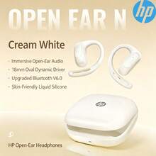 HP Earbud Bluetooth ini memiliki desain over-ear, driver dinamis 18mm, Bluetooth 6.0, dan diamankan dengan silikon cair untuk pemasangan yang stabil, sehingga cocok untuk berlari maupun bepergian. - View 15