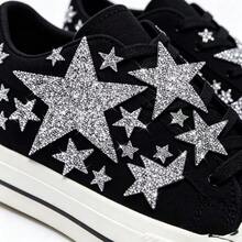 Adesivos de Aplicação de Strass em Formato de Estrela, Remendos de Cristal Brilhante com Adesivo Quente para Reparo de Roupas, Denim, Bolsas, Chapéus e Acessórios DIY (Filme Removível, Colagem Direta) Adesivos Artesanais Remendos Bordados Remendos Termocolantes Suprimentos de Costura DIY Remendos Termocolantes para Roupas - Vários estilos - Visão 5