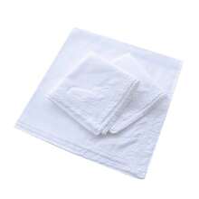 CoCoUSM Womens Large Soft White Embroidered Handkerchiefs - 60s Cotton Square 16inch - White - View 4