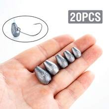 20Pcs Boxed Slip Bullet Sinkers 5 Weights Mixed Snag Resistant Line For Texas Carolina Rig Bass Soft Plastic Lure Tackle - FA113-20pcs - View 4