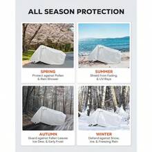 Universal Motorcycle Cover, Sun Protection, Dustproof, Waterproof, Suitable For Motorcycles, Electric Bikes, Electric Scooters, UV Protection, Reflective Strip - Multicolor - View 4