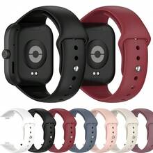 Soft & Comfortable Silicone Watch Band, Compatible With Redmi Watch 4/5/6, With Metal Buckle, Solid Color, Compatible With Mi Band 8 Pro/9 Pro, Replaceable Strap - one-size - View 6