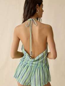 Women Jumpsuits - Green - View 2
