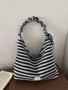 Women's New Fashion Design Large Tote Bag, Shoulder Bag, Textured Style - Multicolor - View 10