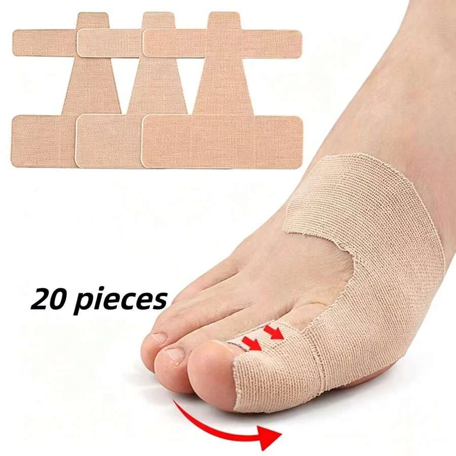 QKC 20 miếng bảo vệ ngón chân màu be, ngăn ngón chân xòe, ôm sát chân, giảm ma sát, phân tán áp lực bàn chân trước hiệu quả, giúp đi lại thoải mái hơn - Màu be - Xem 1