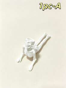 1/3pcs Vintage Funny Skeleton Figurine Succulent Planter, Halloween Multiple Yoga Pose Bone Sculpture Flower Pot, Niche Art Desktop Decor, Suitable For Air Plant Micro Landscape Decoration Container - Yoga Skeleton - View 10