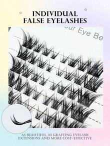 DIY Segment Cluster False Lashes Natural Wispy Individual Eyelash Clusters Thin Lightweight Band Reusable Home Lash Extension Supplies For Beginners - View 5