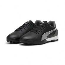 Puma Spring/Autumn Unisex KING MATCH TT Studded Low-Top Sports Shoes Training Football Shoes 10787901 - Black, White, Dark Gray - View 1