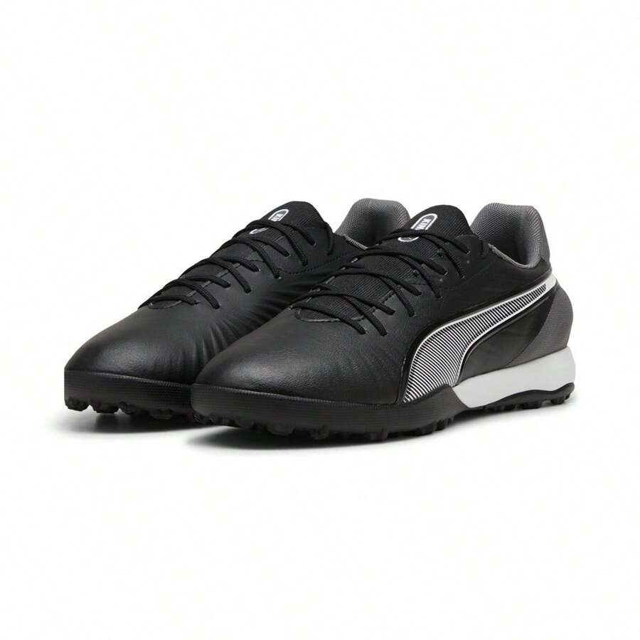 Puma Spring/Autumn Unisex KING MATCH TT Studded Low-Top Sports Shoes Training Football Shoes 10787901 - Black, White, Dark Gray - View 1