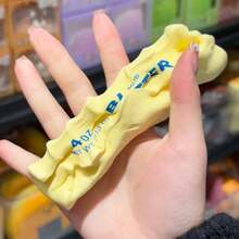 1pc Polyurethane Butter Block Squeeze Toy, Soft Slow Rebound Deformable Anti-Anxiety Fingertip Toy, Travel Pocket Toy, Photography Scene Prop - Multicolor - View 3