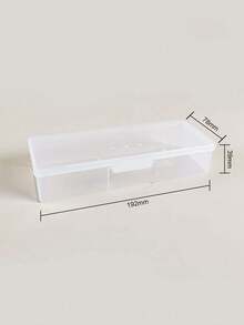 1pc Transparent Plastic Storage Box With Lid, Dust-Proof Nail And Foot Care Tool Organizer, Large Capacity Container, Suitable For Nail Art Set, Artificial Nails And Foot Care Tools, Portable Compartment Organizer, Ideal For Back To School And Daily Use, Practical Storage Box - Multicolor - View 11