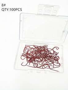 1 Box 100pcs Gold Red Yellow Barbed Mini Flat Carp Fish Hooks - Multicolor - View 19