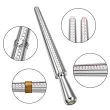 Expansor de anillos profesional, martillo para anillos con de dedal, instrumento de medición de anillos, medidor de dedos, herramienta de joyería para bricolaje, herramienta de medició - martillo de goma - Ver 7