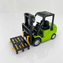 1 Set Alloy Remote Control Forklift, Mini Simulation RC Temperature Control Forklift, With Fork And Hook, Fast Control Engineering Vehicle, Fork Liftable, Gear Adjustable, 2.4Ghz Remote Control Toy Car Model, 1:64 Mini Simulation Car Model, Compact And Portable, Toy, Suitable For Boys And Girls Remote Control Toy Car, Ideal Children's Play Gift Toy, Boys Toy, Birthday Gift, Children's Day Gift, Christmas Gift, New Year Gift, Yellow And Green Dual Color Optional - Green - View 3