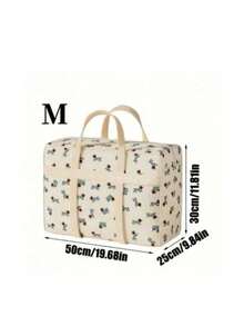 Large Capacity Clothing Storage Bag, Made Of Thick And Durable Polyester Fabric With Cute Dog Pattern. Foldable Design Saves Space, Equipped With Portable Handle, Suitable For Travel, Moving And Organizing Clothes, Bedding And Miscellaneous Items. Practical Home Storage Bag, Suitable For Holiday Essentials, Fashionable Room Decor And Matching Plush Toys. - Multicolor - View 11