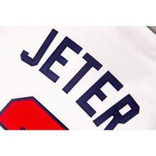 Men's #2 Derek Jeter 2006 World Baseball Classic Baseball Jersey, Embroidered Letter Baseball Apparel, Game Day Fan Gift - White - View 6