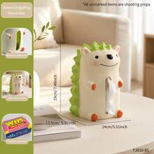 1PC Cute Hedgehog Tissue Box, Versatile For Living Room, Office, Study Desk, Exquisite Healing Small Gift, Thoughtful Practical Housewarming Gift - View 10