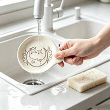 1/2 buah Alas Sendok Keramik Kecil Motif Matahari dan Bulan Vintage 3 inci untuk Kompor, Tempat Sendok Kopi Porselen Lucu untuk Kedai Kopi, Tempat Peralatan Dapur untuk Memasak di Rumah, Hadiah untuk Ibu & Sahabat - View 11