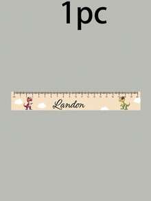 Customized Wooden Ruler With Name, Personalized Cartoon Ruler, Customized School Ruler, Customizable Measuring Ruler, Birthday, Teacher, Back To School Gift - Style C - View 10