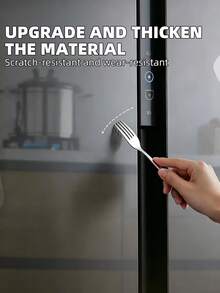 1PC Transparent Self-Adhesive Protective Film Sticker For Washing Machine, Refrigerator, Air Conditioner, Outdoor Unit, Waterproof, Oil-Proof, Scratch-Resistant, Appliance Color Change Film, Furniture Refurbishment Glossy Sticker - Clear - View 8