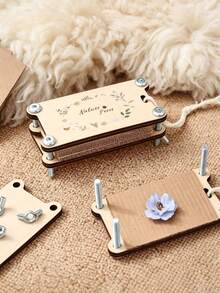 أداة ضغط الزهور DIY، أداة ضغط حفظ العينات الخشبية، مجموعة ضغط الزهور، مجموعة ضغط الزهور والأوراق الخشبية الاحترافية، مجموعة ضغط الزهور القابلة لإعادة الاستخدام - متعدد الألوان - مشاهدة 5