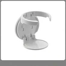1pc Foldable Cup Holder, No-Drill Office Desk Cabinet Door Coffee Storage Rack, Home Dorm Wall-Mounted Cup Rack - Multicolor - View 13