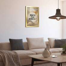 Inspirational Quote Wall Art Vertical Canvas Print With Modern Gold Frame For Home Office Decor Inspirational Quote Wall Art Vertical Canvas - Golden - View 7