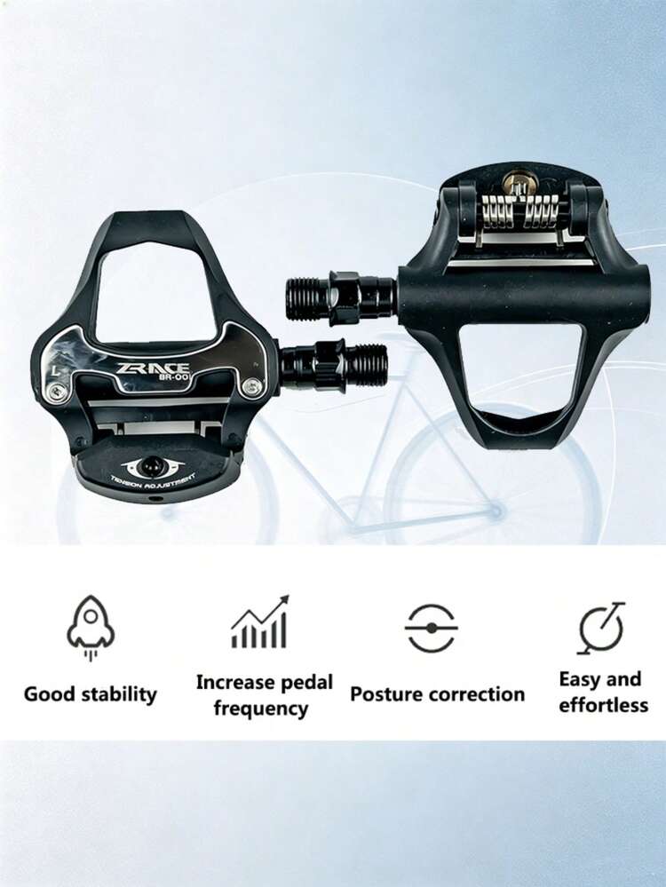 ZRACE PD-R1 公路車卡踏 - 黑色 - 黑色 - 查看 3