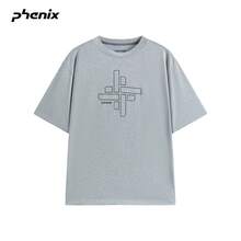 Phenix Outdoor Casual Short Sleeve 2026SS Sports Breathable Minimalist Printed Knit T-Shirt - Frost Gray - View 6