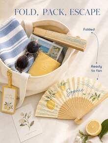 Customized Text Folding Hand Fan, Personalized Wedding Party Gift Fan, Women's Foldable Personalized Hand Fan, Customizable Folding Fan, Customizable Decorative Hand Fan, Wooden Hand Fan, Birthday Gift, Wedding Gift, Anniversary - Multicolor - View 4